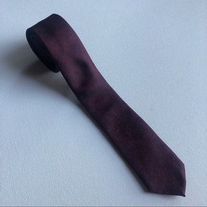 Hugo Boss Maroon Skinny Tie